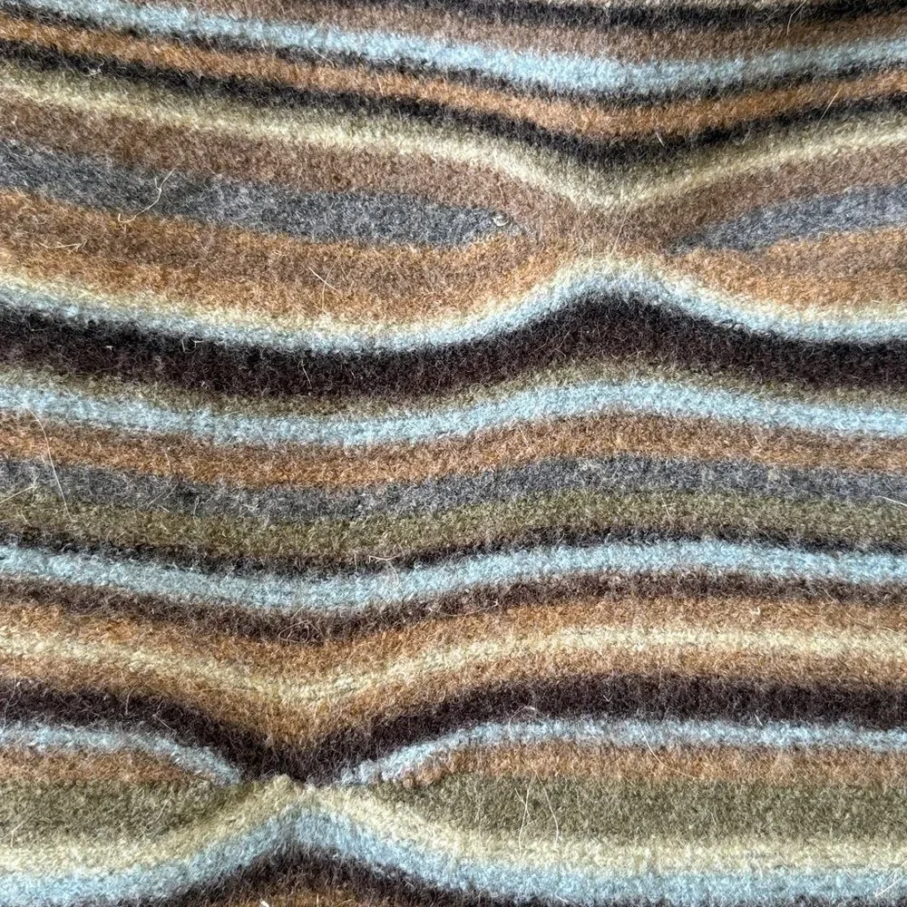 Vintage Paul Smith 100% Virgin Wool Striped Throw Blanket 61x47 Made in Germany
